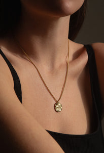 Celestial Black Zirconia Mottled Waterproof Long Necklace 14K Gold Plate