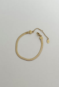 Classic Snake Chain Waterproof Bracelet 14k Gold Plate