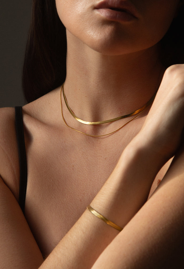 Essential Gold Snake Chain Gift Set